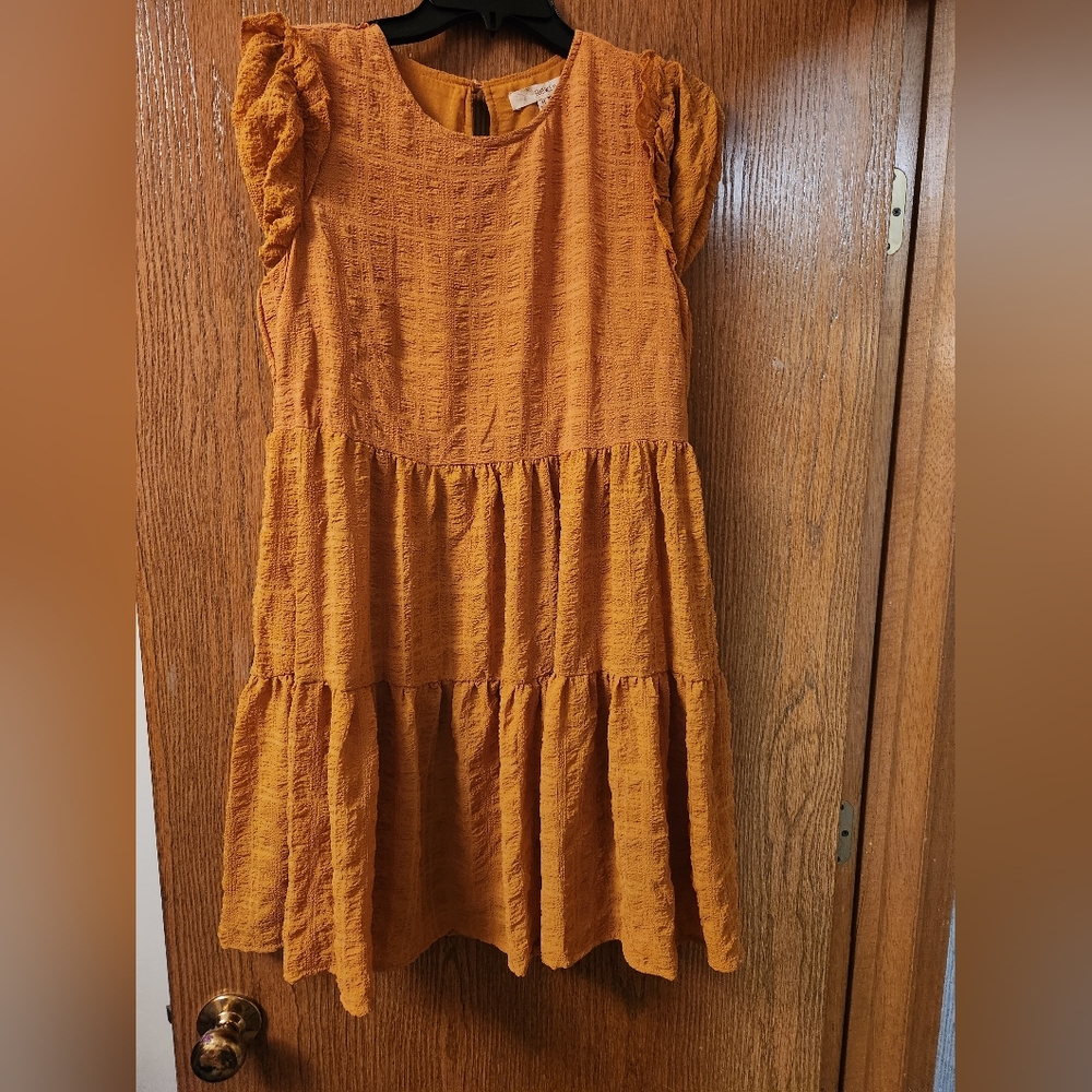 Mustard color dress